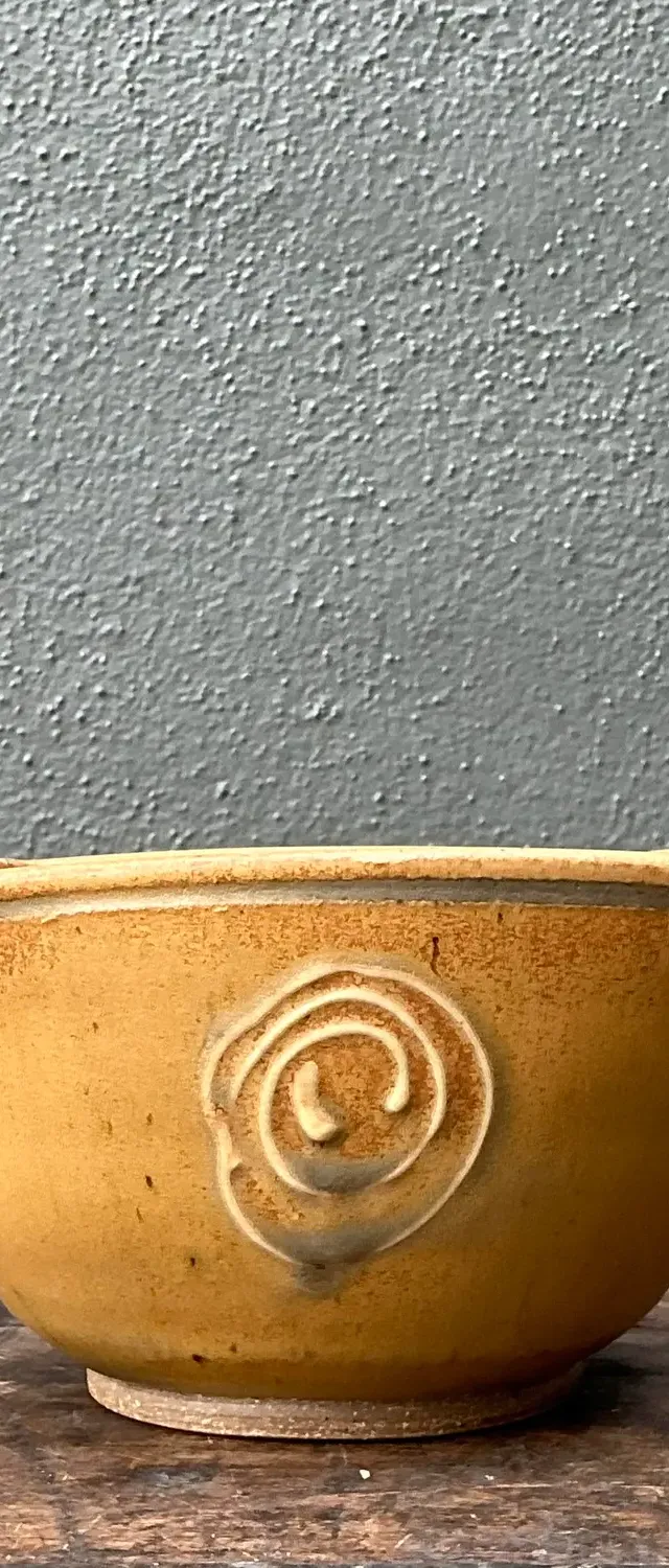 Vintage Original Studio Pottery Swirl Bowl