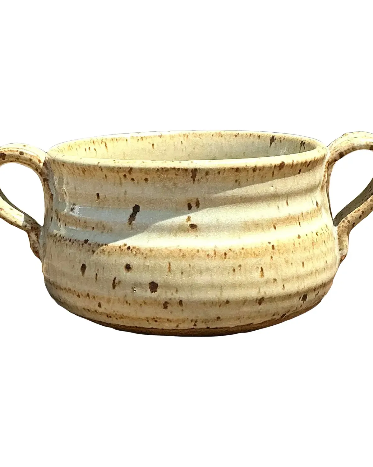 Vintage Original Studio Pottery Two Handle Bowl