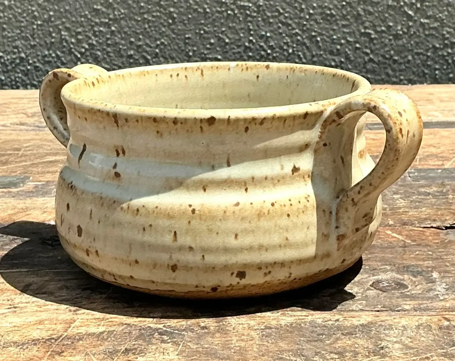 Vintage Original Studio Pottery Two Handle Bowl — additional photo 5