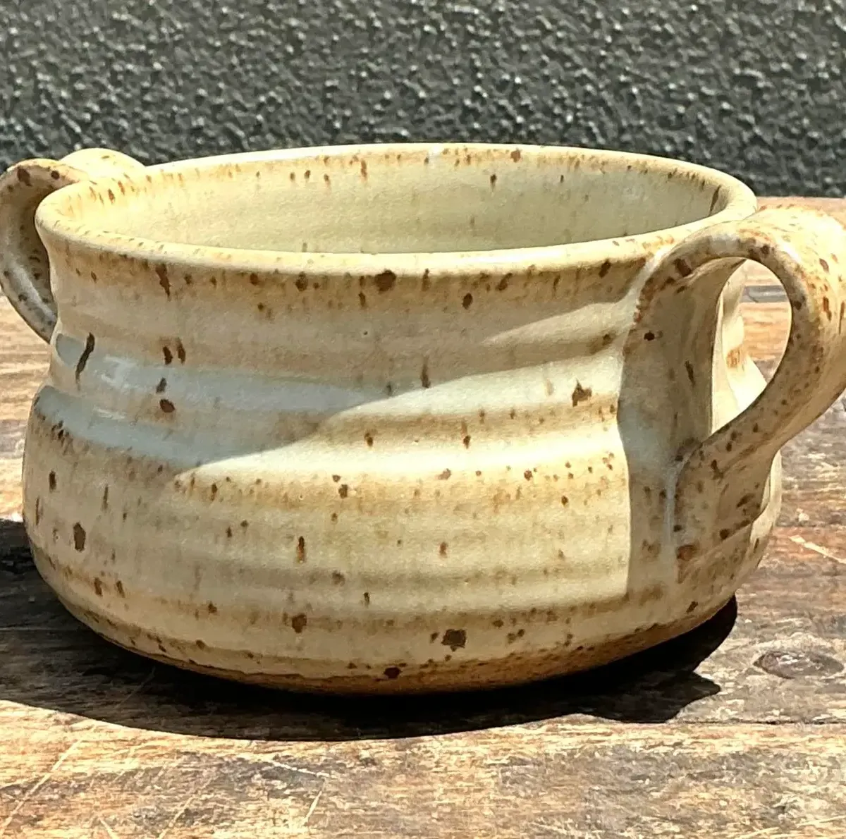 Vintage Original Studio Pottery Two Handle Bowl — additional photo 4