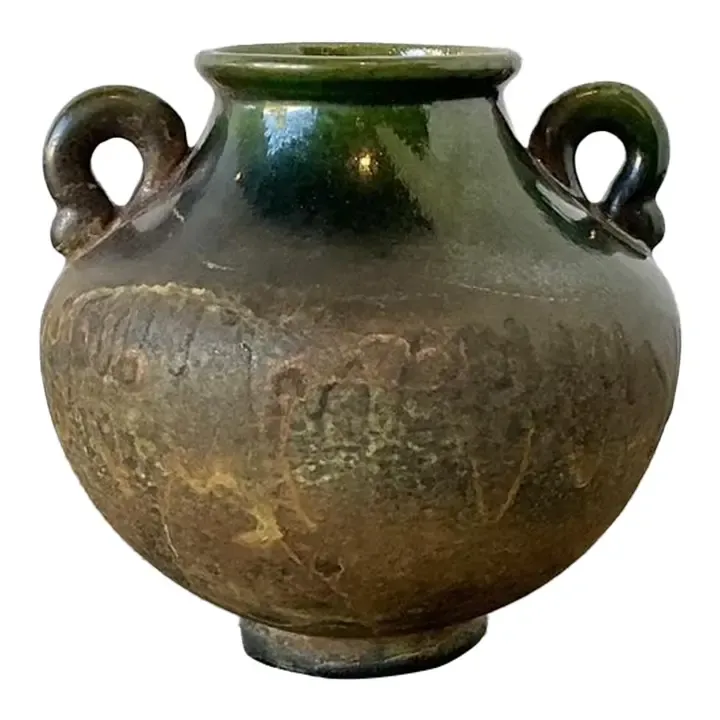 Vintage Original Studio Pottery Two Handle Vase — additional photo 1