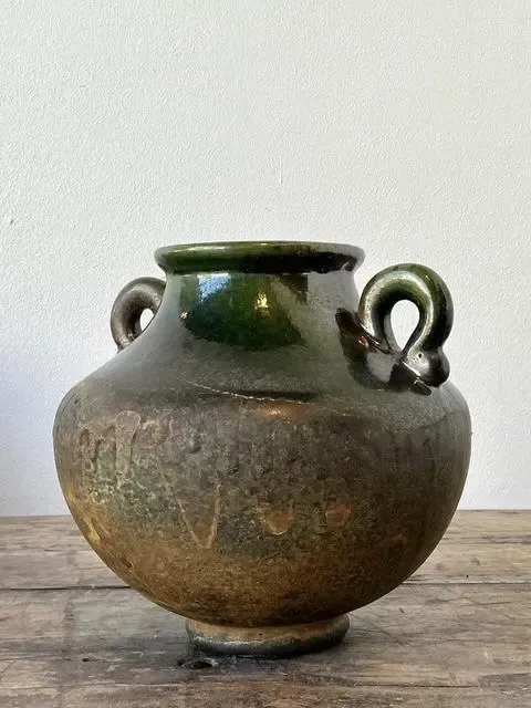 Vintage Original Studio Pottery Two Handle Vase — additional photo 2