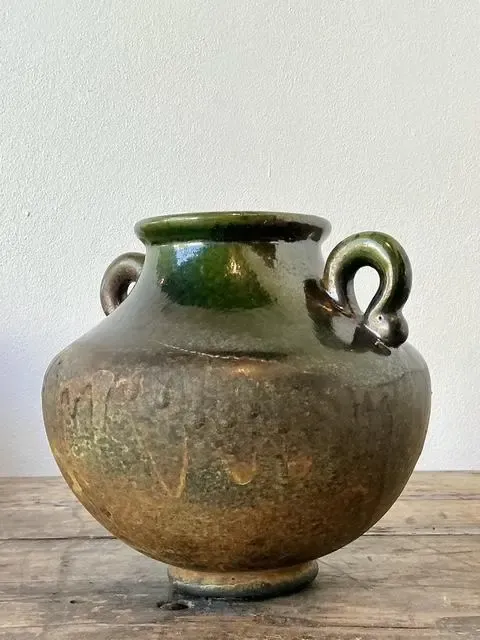 Vintage Original Studio Pottery Two Handle Vase — additional photo 3