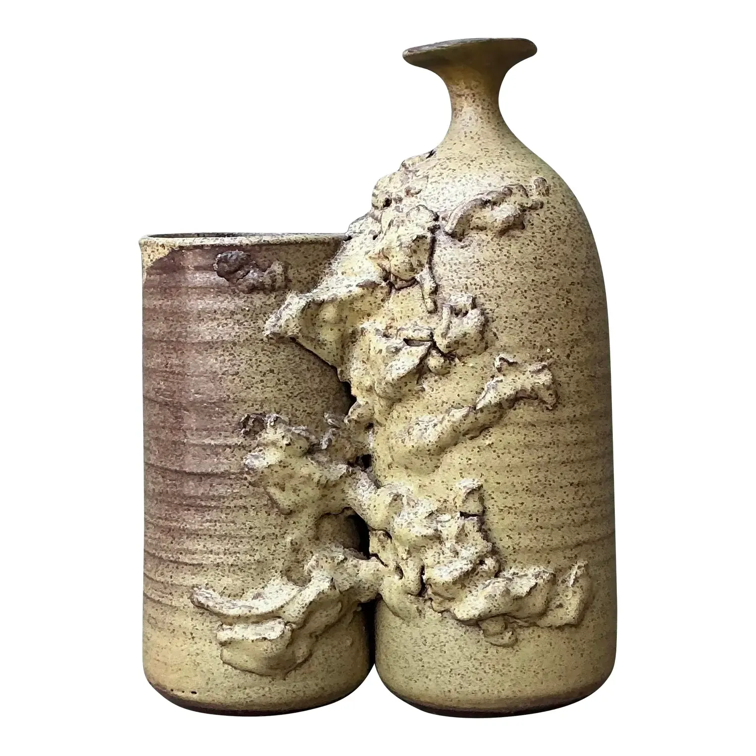 Vintage Original Studio Pottery Vase - Pottery, 7.75W x 11.25H — additional photo 1