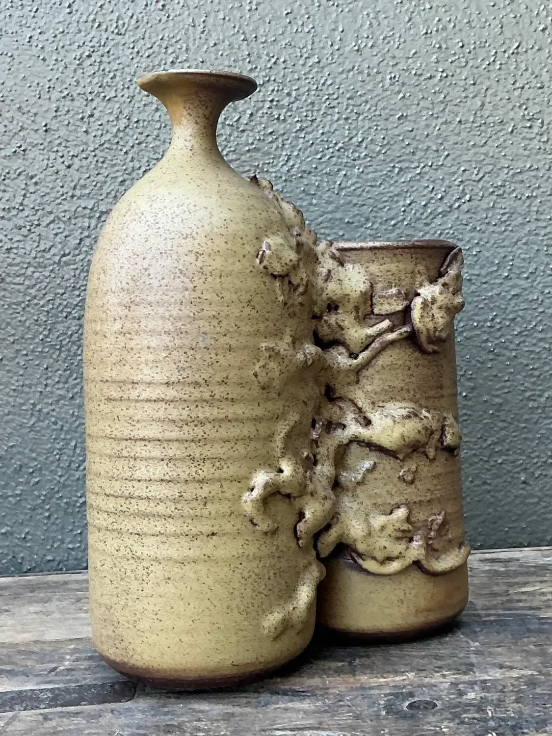 Vintage Original Studio Pottery Vase - Pottery, 7.75W x 11.25H — additional photo 2
