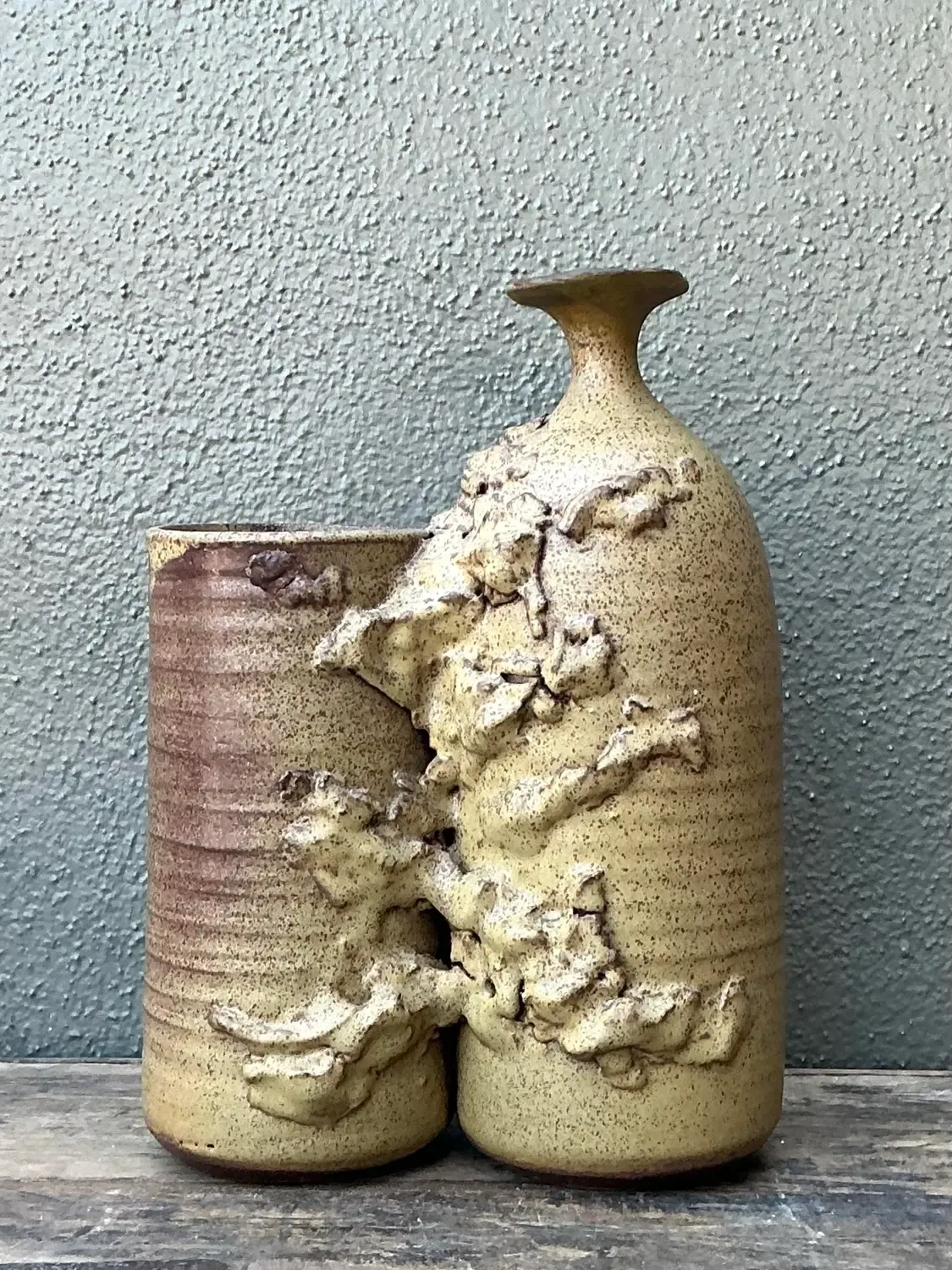Vintage Original Studio Pottery Vase - Pottery, 7.75W x 11.25H — additional photo 3