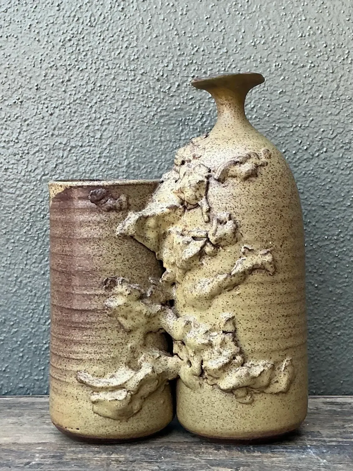 Vintage Original Studio Pottery Vase - Pottery, 7.75W x 11.25H — additional photo 8