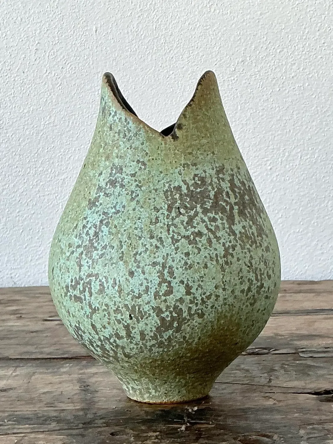 Vintage Original Studio Pottery Vase - Pottery, 3.75W x 5.5H — additional photo 1