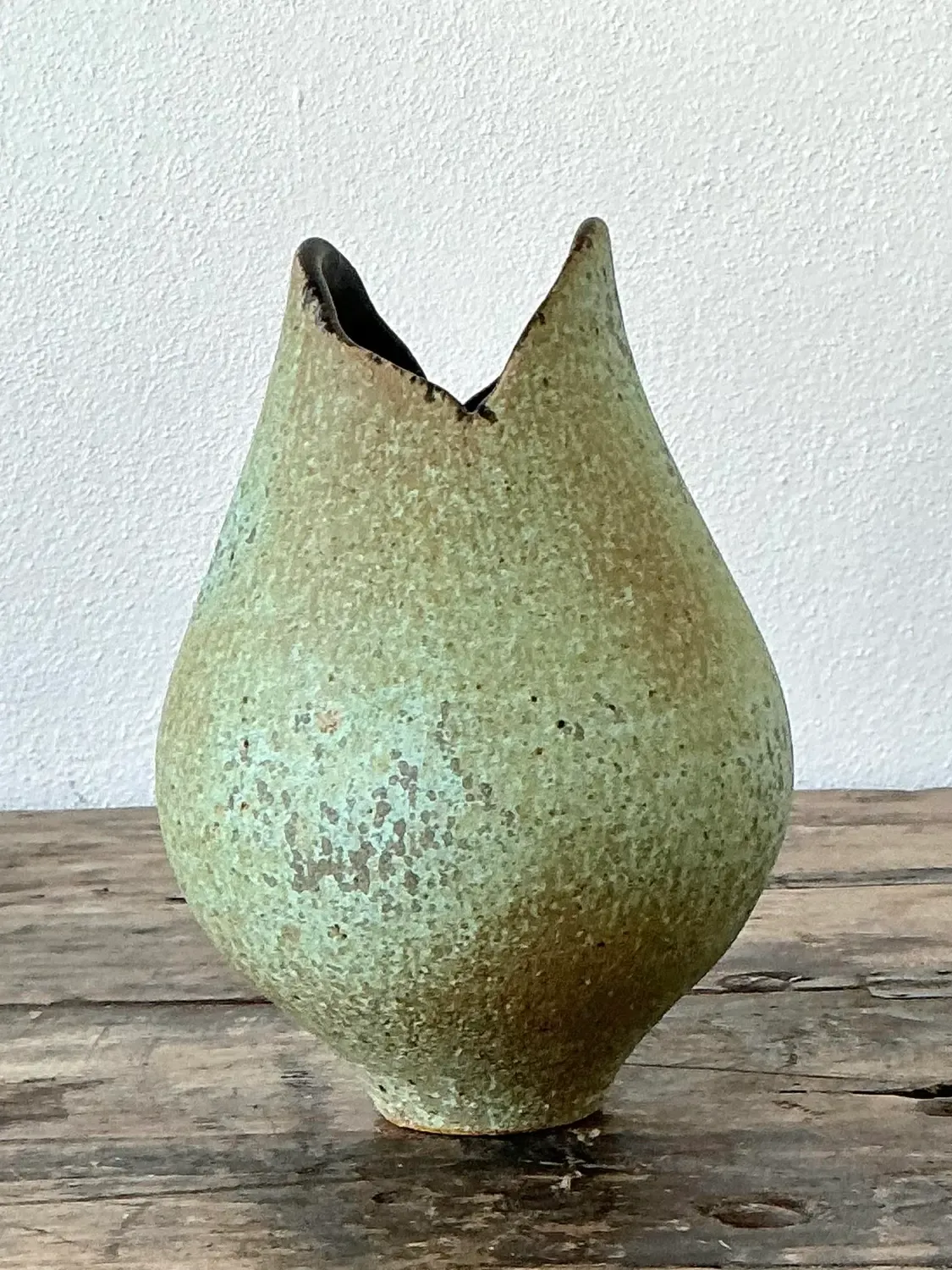Vintage Original Studio Pottery Vase - Pottery, 3.75W x 5.5H — additional photo 2