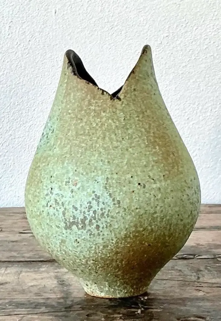 Vintage Original Studio Pottery Vase - Pottery, 3.75W x 5.5H — additional photo 8