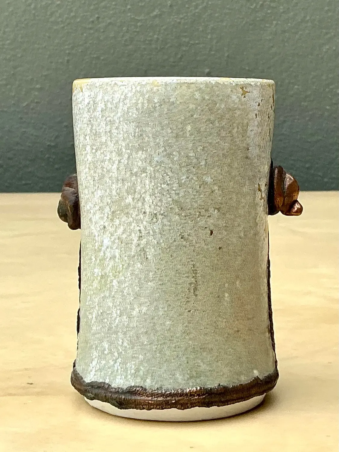 Vintage Original Studio Pottery Vase - Pottery, 3.75W x 5H — additional photo 5