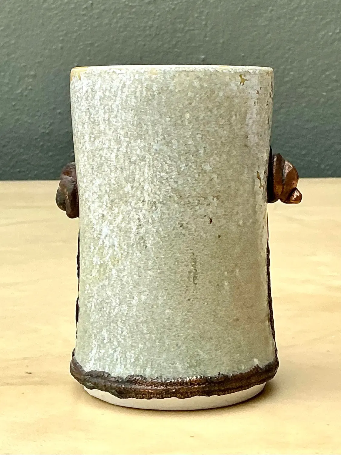 Vintage Original Studio Pottery Vase - Pottery, 3.75W x 5H — additional photo 8