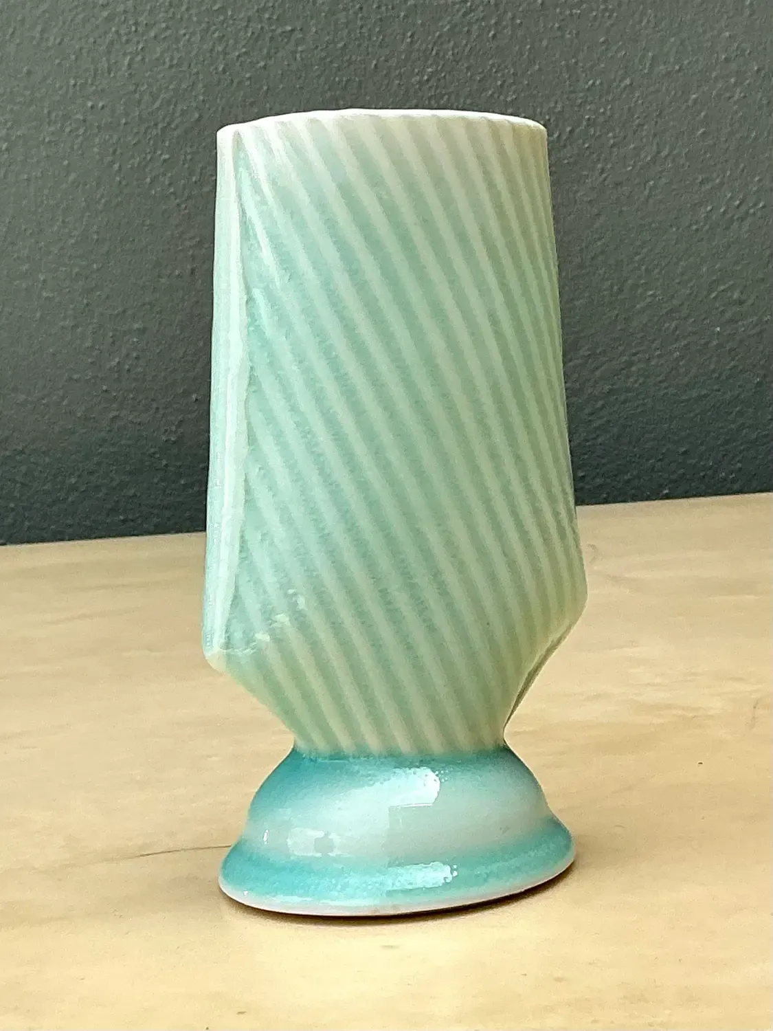 Vintage Original Studio Pottery Vase - Pottery, 3.25W x 6H — additional photo 6