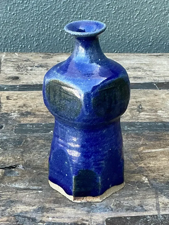 Vintage Original Studio Pottery Vase - Pottery, 2.75W x 6.5H — additional photo 2