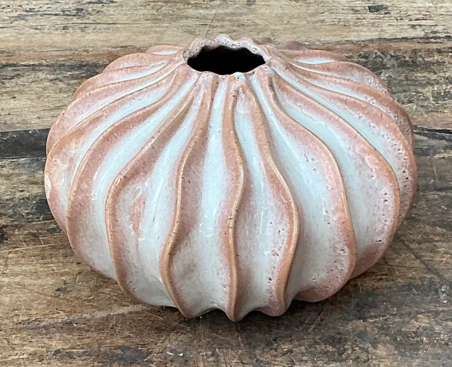 Vintage Original Studio Pottery Vase - Pottery, 4.25W x 4.25H — additional photo 4