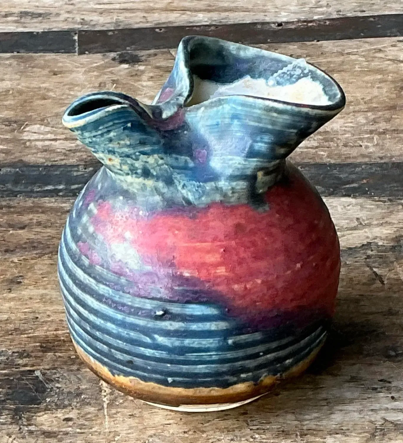 Vintage Original Studio Pottery Vase - Pottery, 3W x 3.5H — additional photo 6