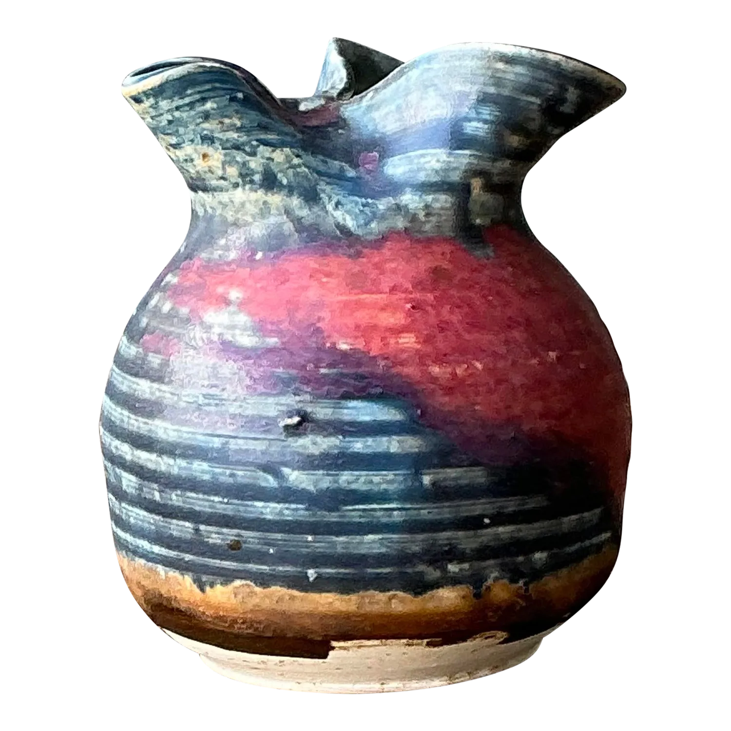 Vintage Original Studio Pottery Vase - Pottery, 3W x 3.5H — additional photo 7