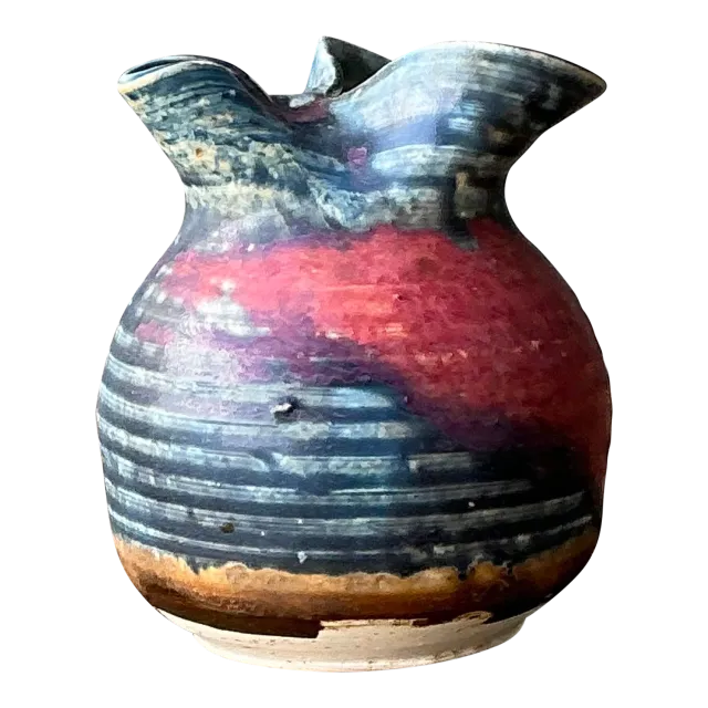 Vintage Original Studio Pottery Vase - Pottery, 3W x 3.5H — additional photo 7