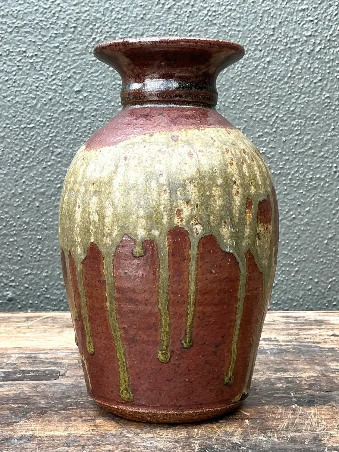 Vintage Original Studio Pottery Vase - Pottery, 4W x 10.75H — additional photo 3
