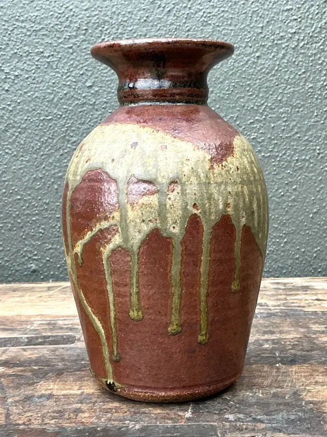 Vintage Original Studio Pottery Vase - Pottery, 4W x 10.75H — additional photo 5