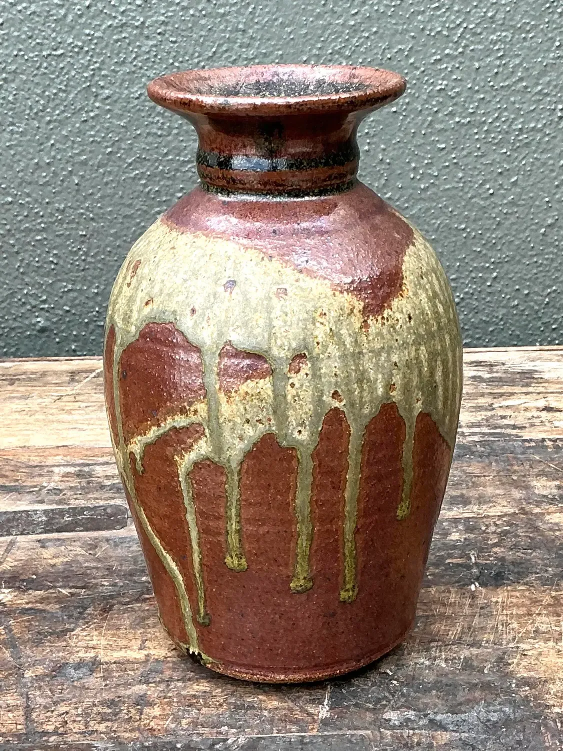 Vintage Original Studio Pottery Vase - Pottery, 4W x 10.75H — additional photo 8