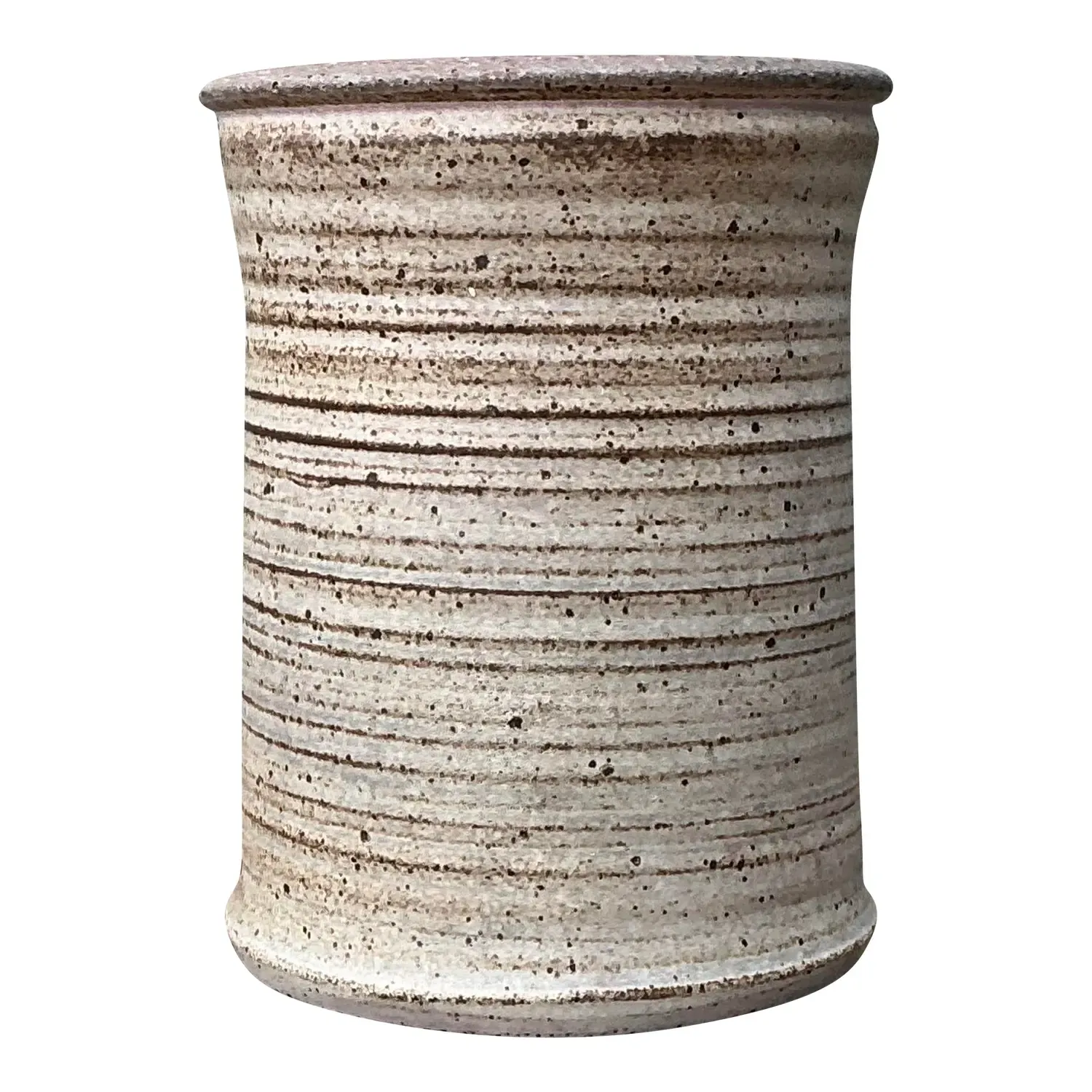 Vintage Original Studio Pottery Vase - Pottery, 6.75W x 8.5H — additional photo 1