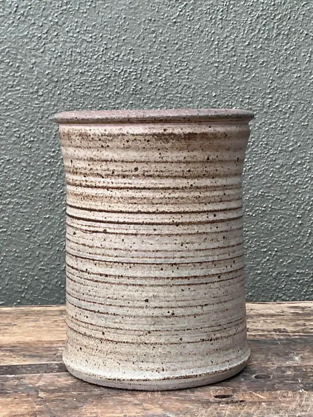 Vintage Original Studio Pottery Vase - Pottery, 6.75W x 8.5H — additional photo 3