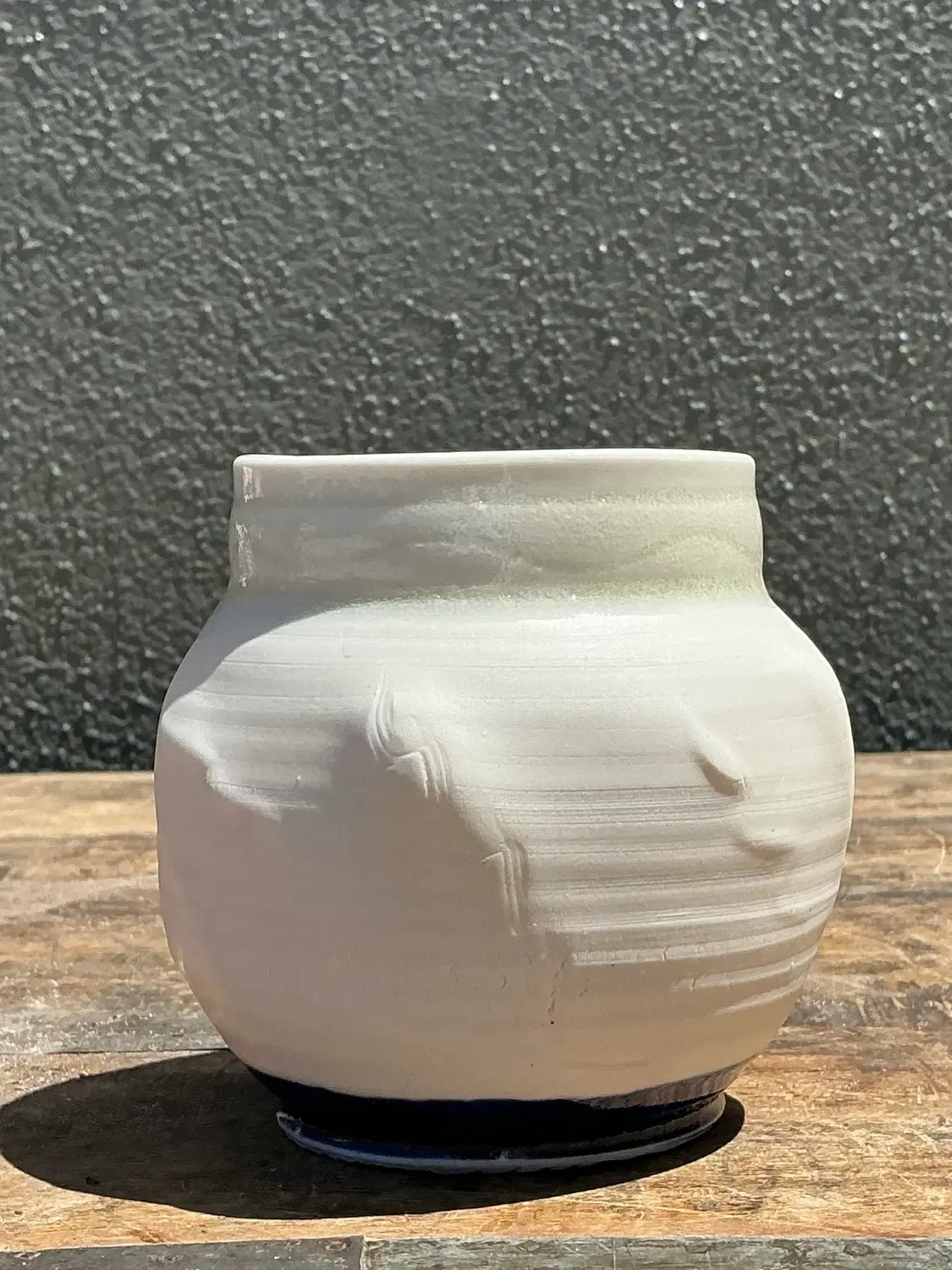 Vintage Original Studio Pottery Vase - Pottery, 4.5W x 8.25H — additional photo 1