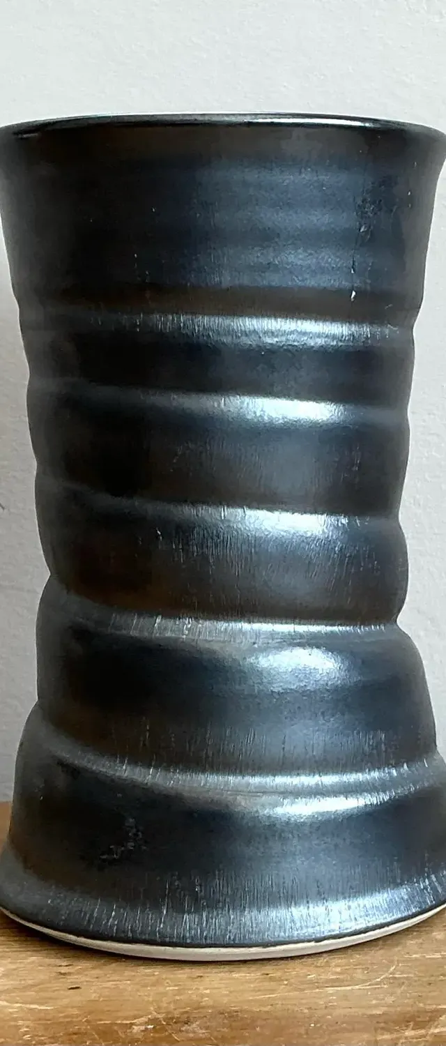 Vintage Original Studio Pottery Vase - Pottery, 4.75W x 7.25H