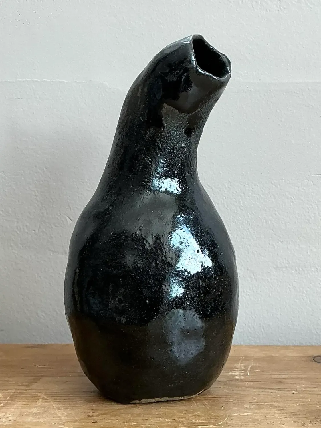 Vintage Original Studio Pottery Vase - Pottery, 3.5W x 7.75H — additional photo 2