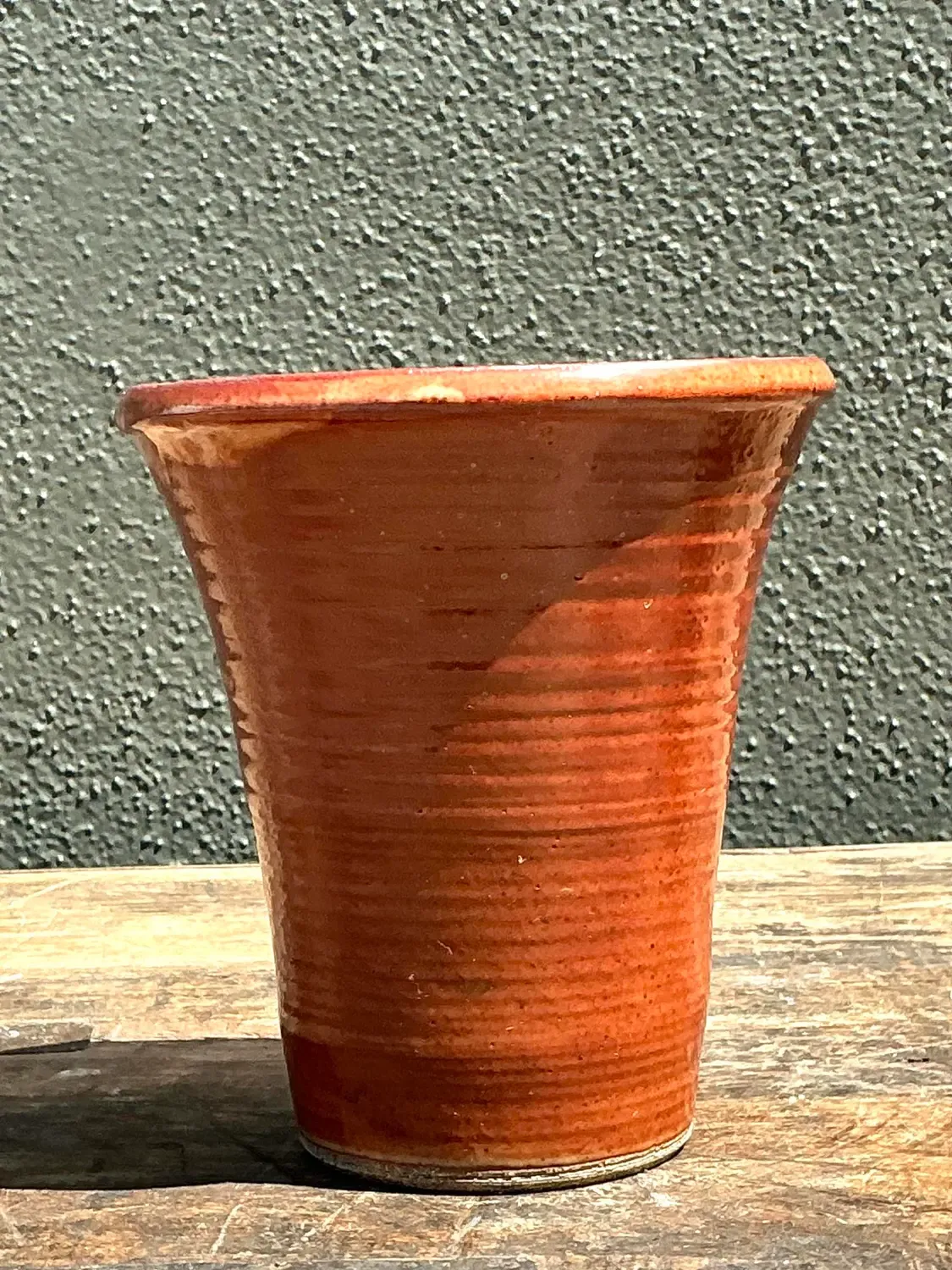 Vintage Original Studio Pottery Vase - Pottery, 5.25W x 5.75H — additional photo 1