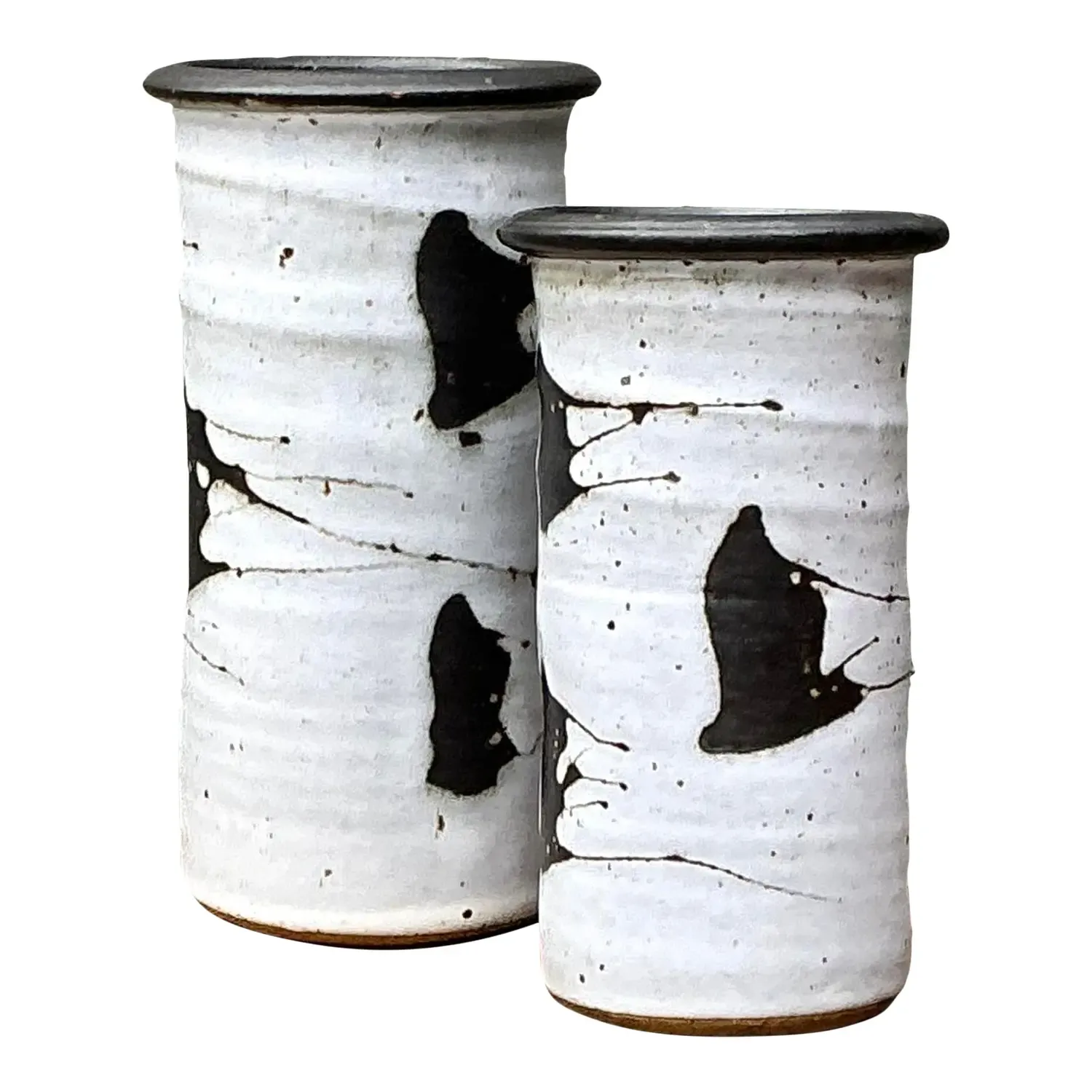 Vintage Original Studio Pottery Vases - Set of 2 — additional photo 1