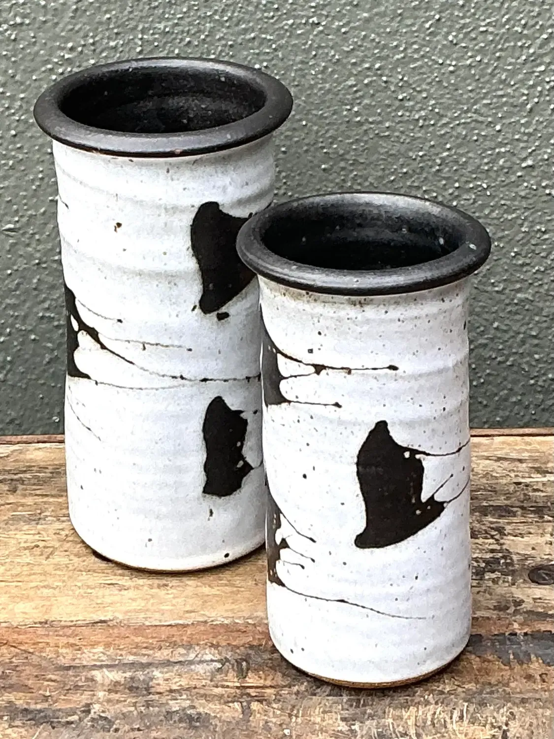 Vintage Original Studio Pottery Vases - Set of 2 — additional photo 2
