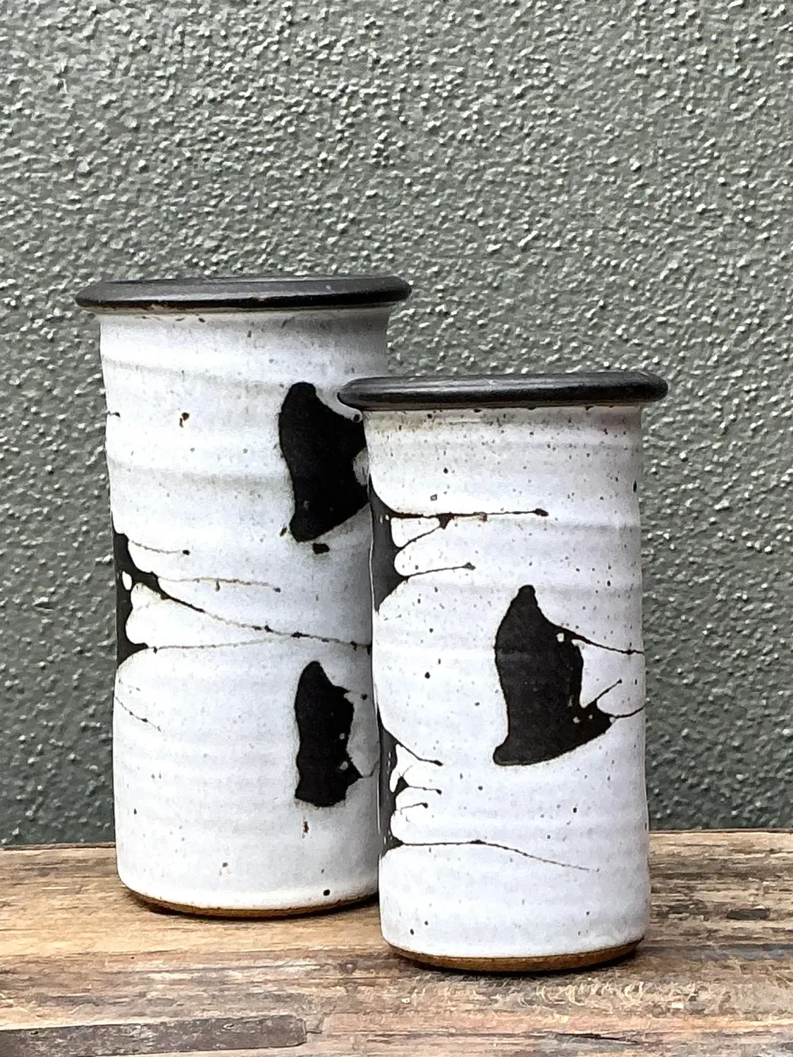 Vintage Original Studio Pottery Vases - Set of 2 — additional photo 6
