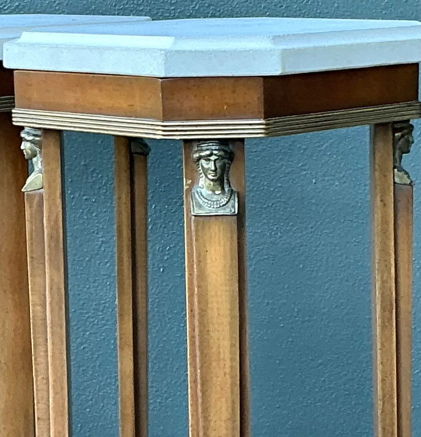 Vintage Ormolu Stone Top Pedestals - A Pair — additional photo 6