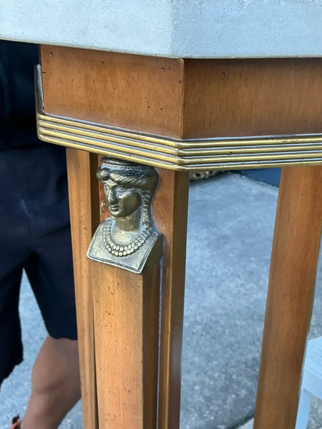 Vintage Ormolu Stone Top Pedestals - A Pair — additional photo 7