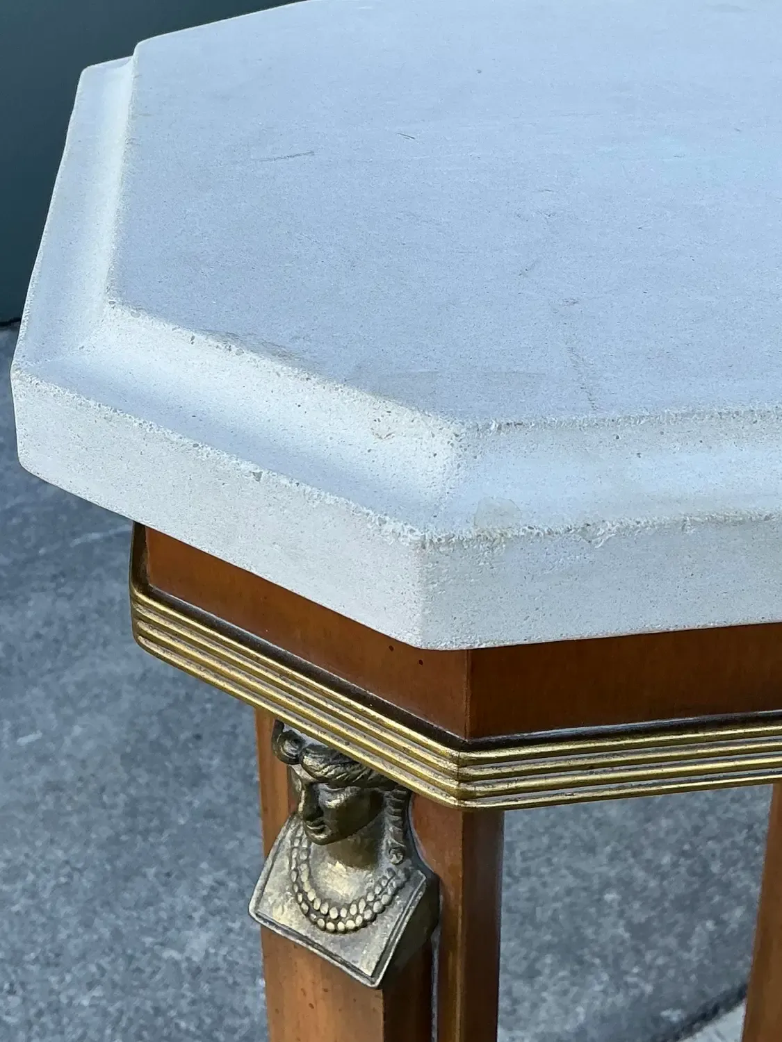 Vintage Ormolu Stone Top Pedestals - A Pair — additional photo 8