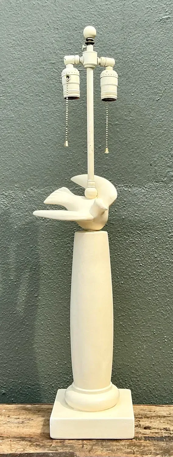 Vintage Painted Bird Lamp — additional photo 3