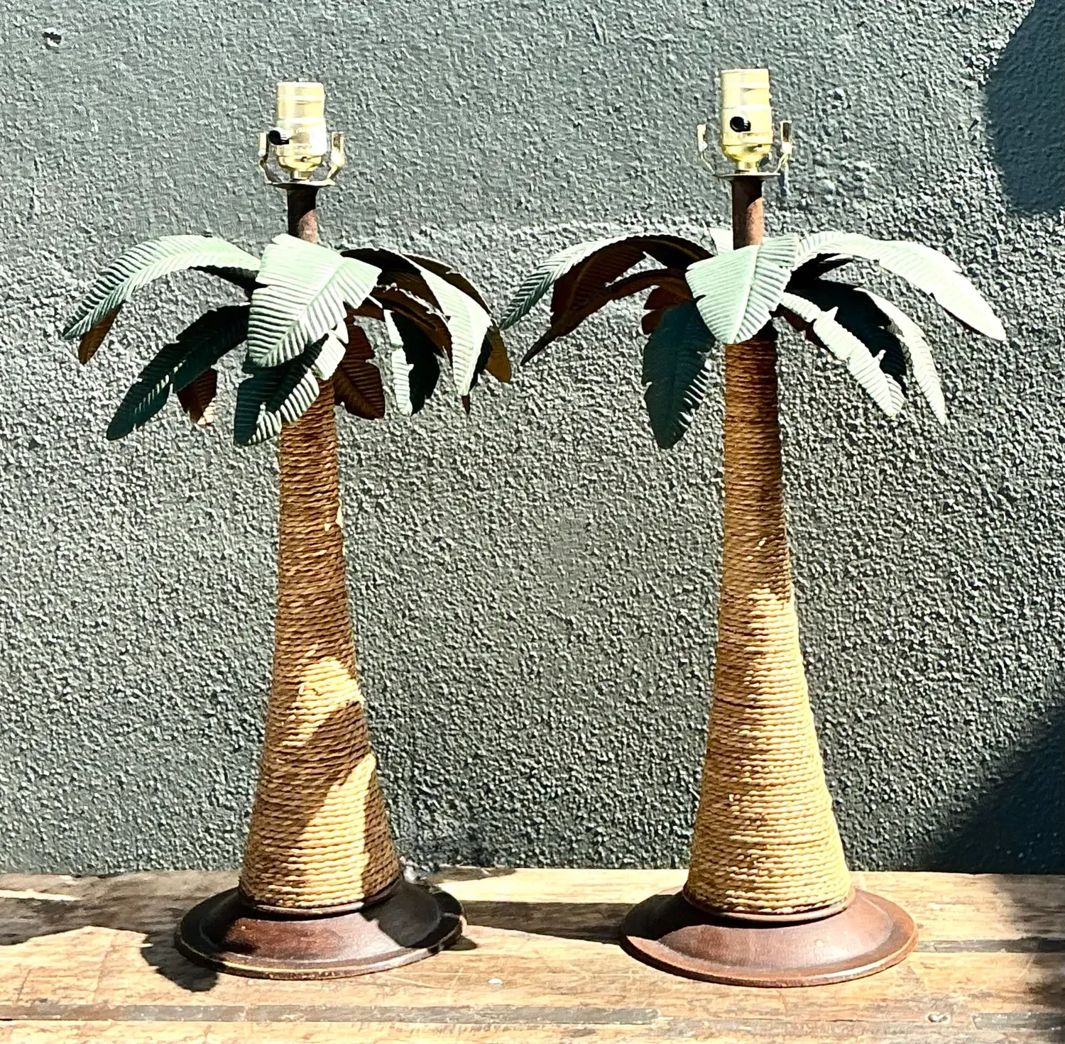 Vintage Palm Tree Lamps - A Pair — additional photo 7