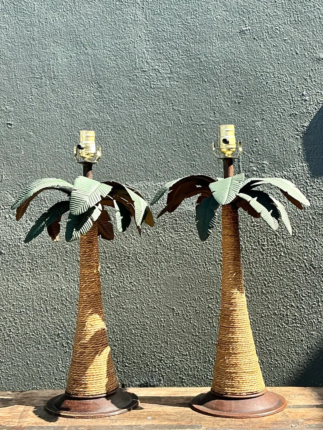 Vintage Palm Tree Lamps - A Pair — additional photo 8