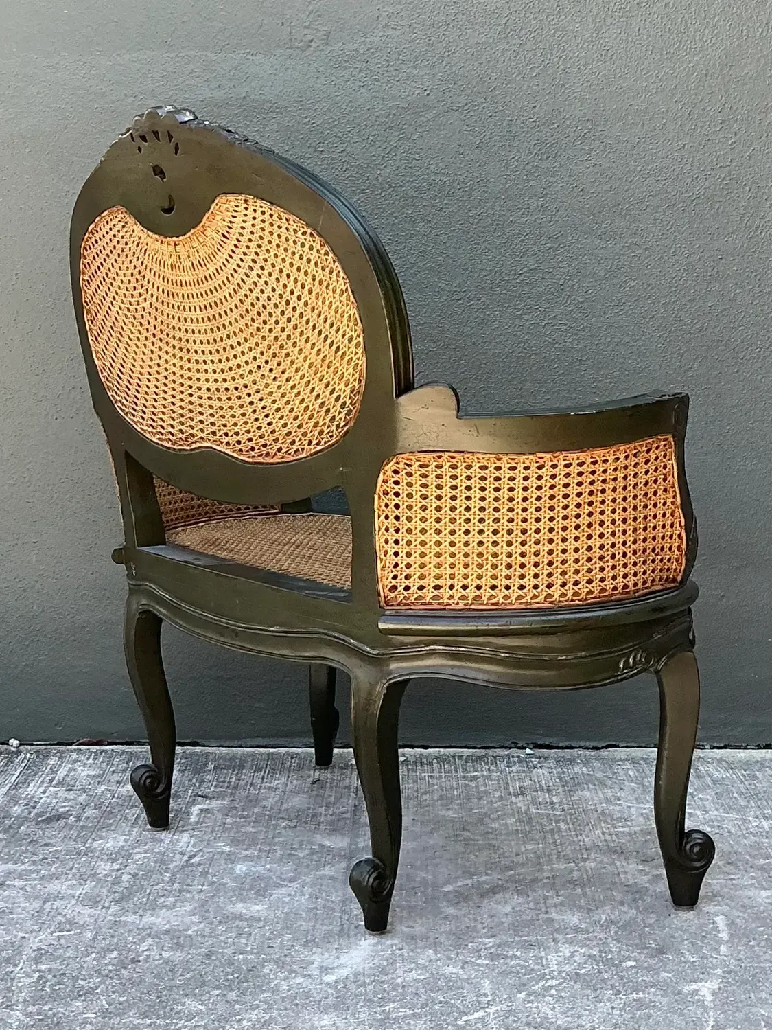 Vintage Paradigm Cane Settee — additional photo 4