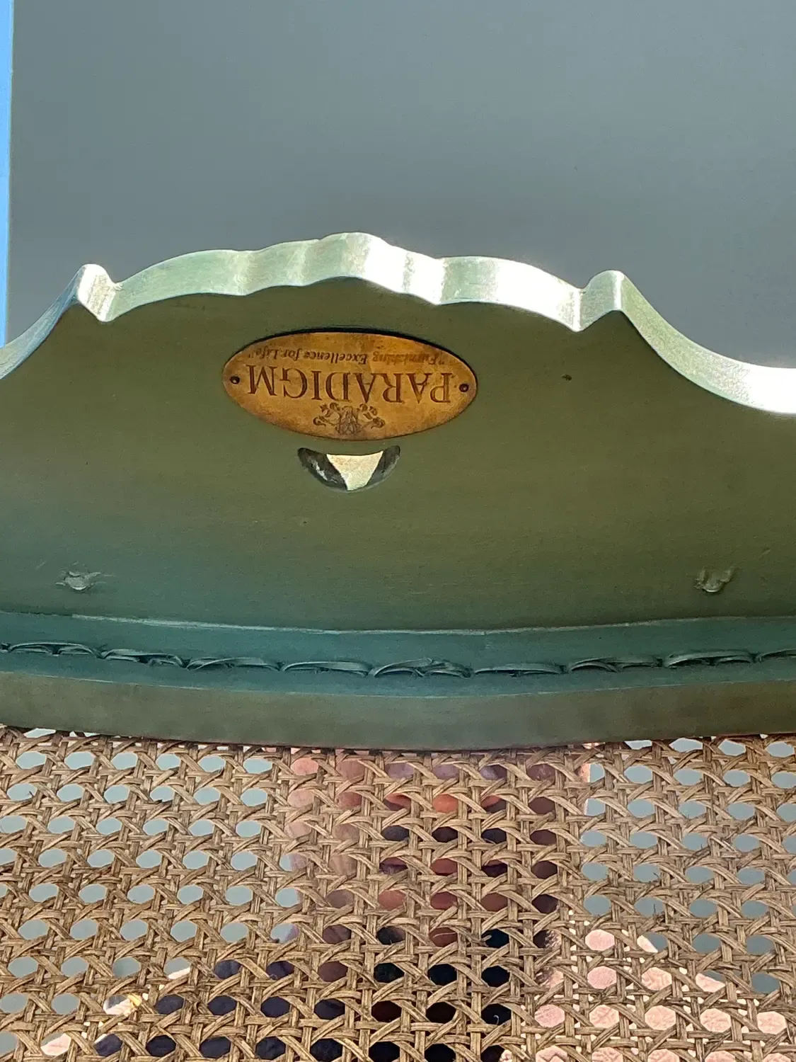 Vintage Paradigm Cane Settee — additional photo 5