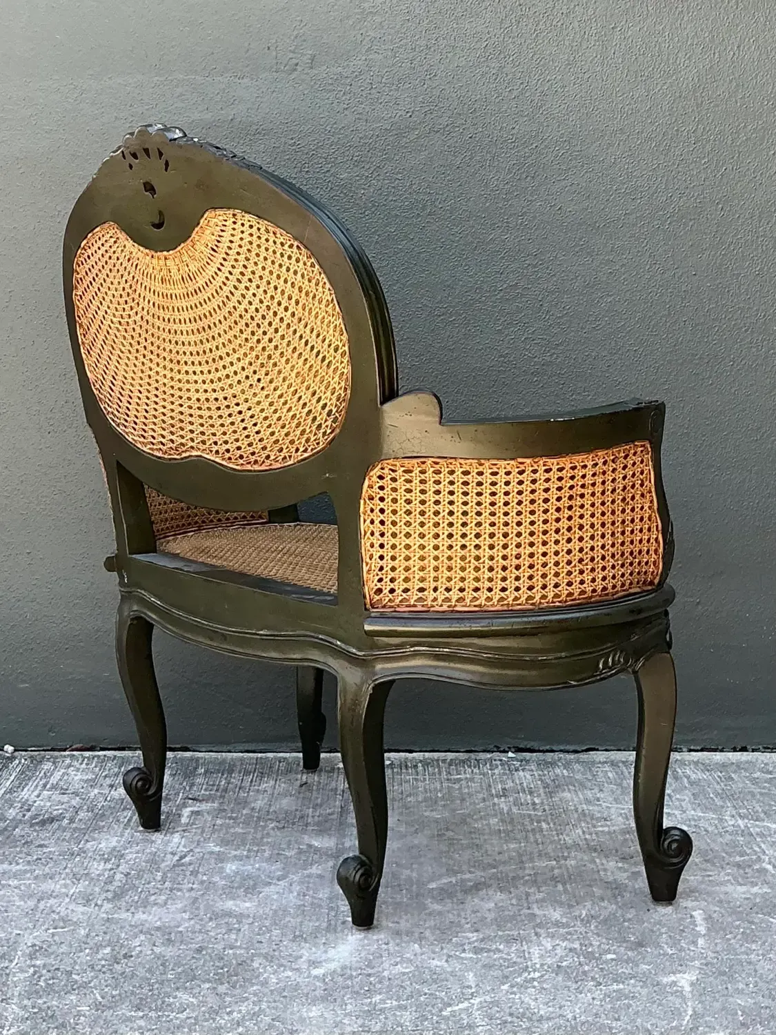 Vintage Paradigm Cane Settee — additional photo 7