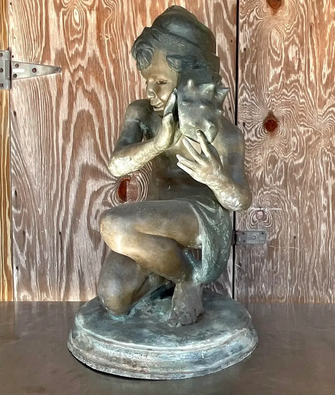 Vintage Patinated Bronze Jean-Baptiste Carpeau Sculpture — additional photo 4