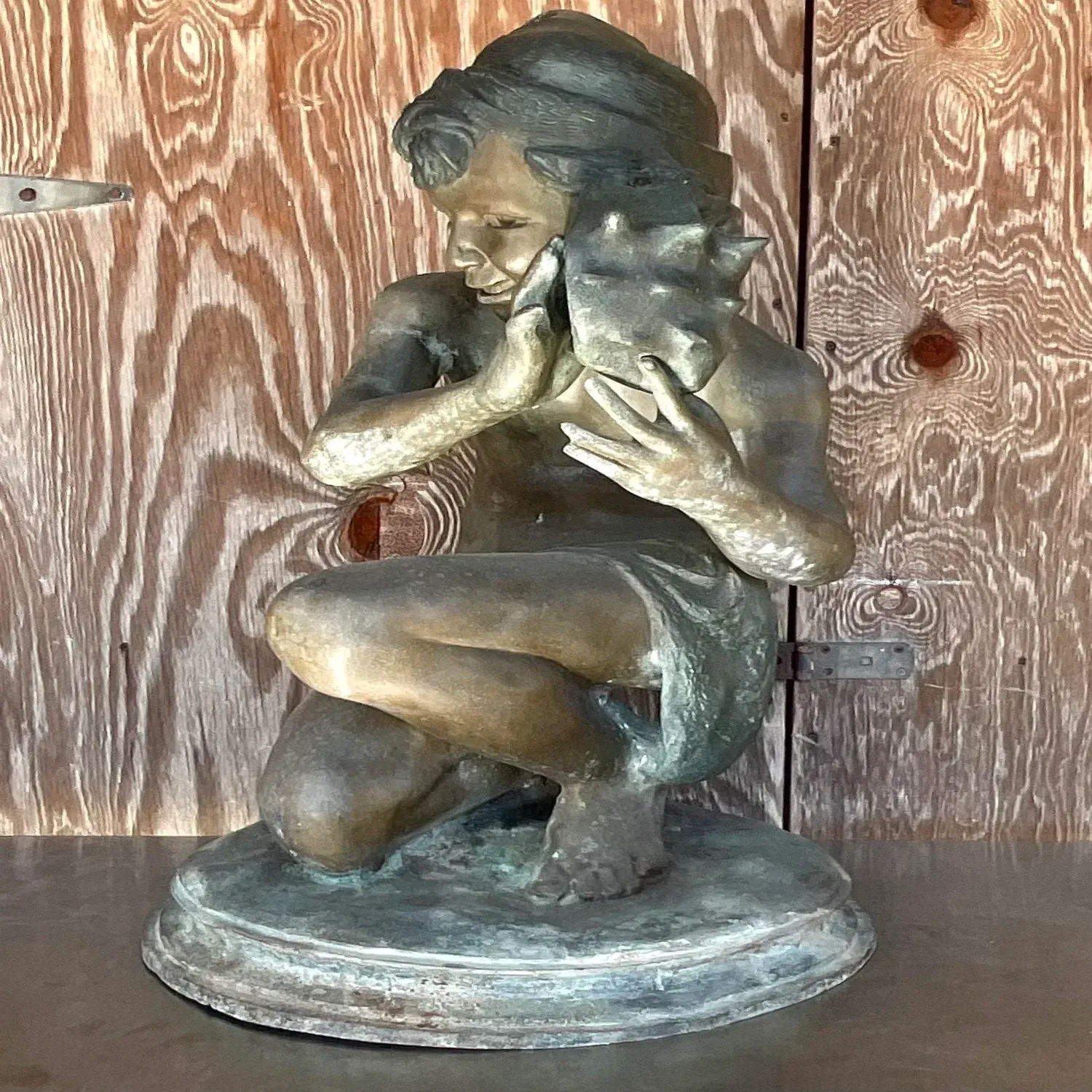 Vintage Patinated Bronze Jean-Baptiste Carpeau Sculpture — additional photo 6