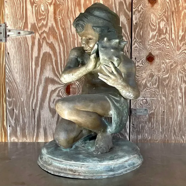 Vintage Patinated Bronze Jean-Baptiste Carpeau Sculpture — additional photo 8