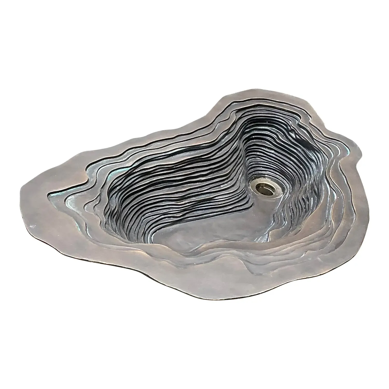 Vintage Patinated Bronze Sink — additional photo 1