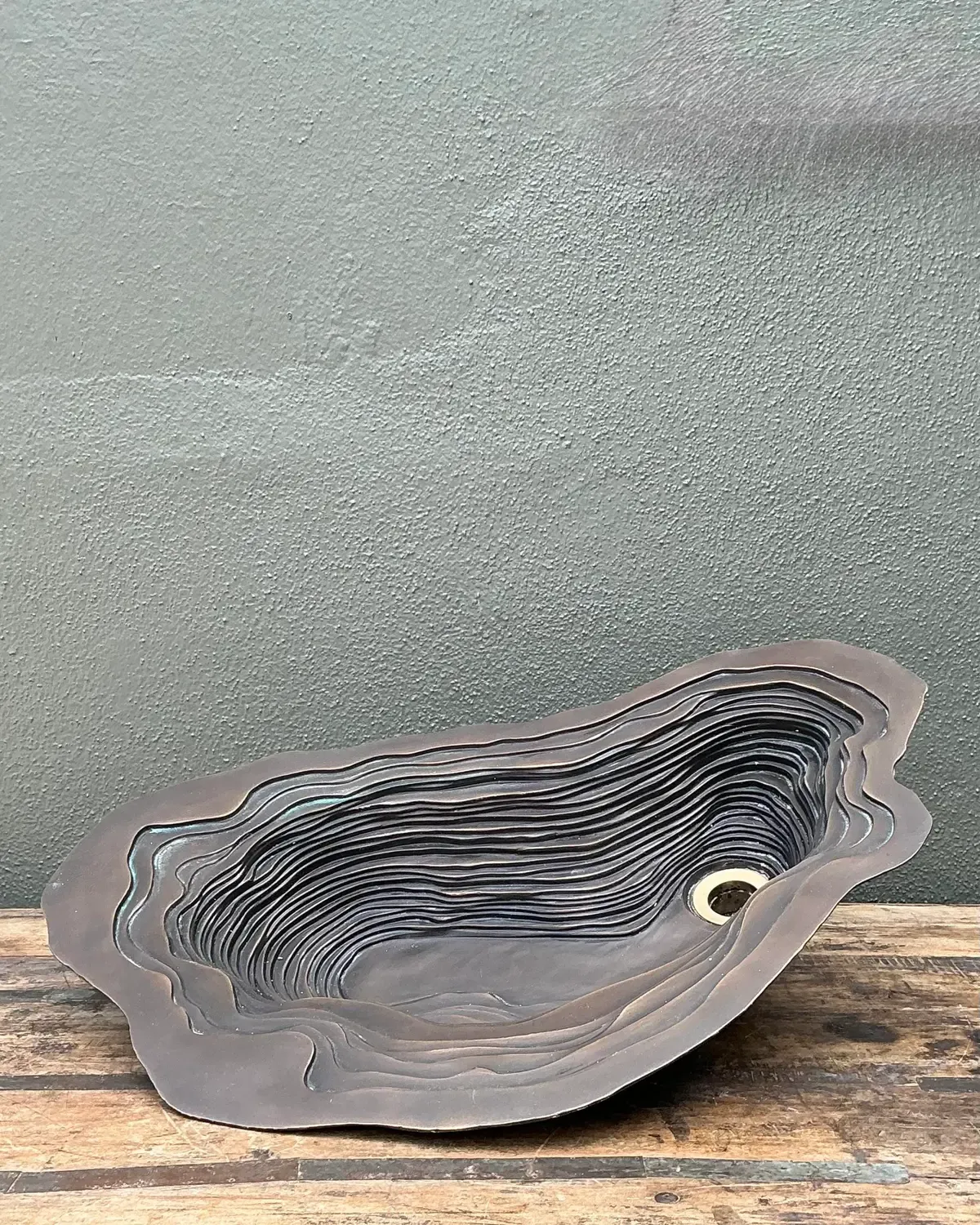 Vintage Patinated Bronze Sink — additional photo 3