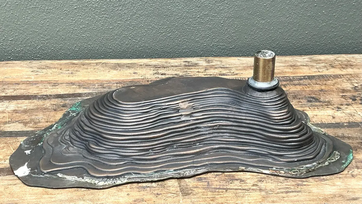 Vintage Patinated Bronze Sink — additional photo 5