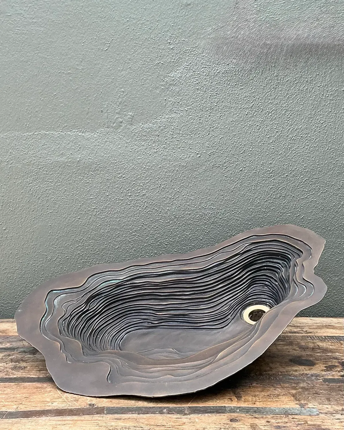 Vintage Patinated Bronze Sink — additional photo 7